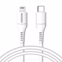 Accezz KABELMULTI44596102, 1 m, Lightning, USB C, Mâle, Mâle, Blanc