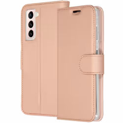 Accezz G99644660904, Étui avec portefeuille, Samsung, Galaxy S21 Plus, 17 cm (6.7"), Or rose