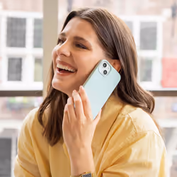 Accezz Liquid Silicone Backcover 6.1" Housse Bleu