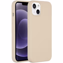 Accezz Liquid Silicone Backcover, Housse, Apple, iPhone 13, 15,5 cm (6.1"), Beige