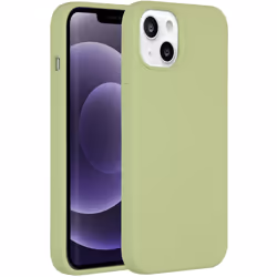 Accezz Liquid Silicone Backcover, Housse, Apple, iPhone 13, 15,5 cm (6.1"), Vert