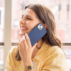 Accezz Liquid Silicone Backcover 5.4" Housse Bleu