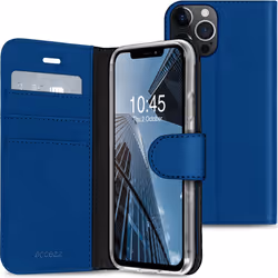 Accezz SH00044526, Folio, Apple, iPhone 13 Pro, 15,5 cm (6.1"), Bleu