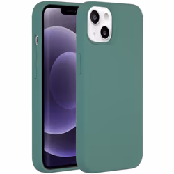 Accezz Liquid Silicone Backcover MagSafe, Housse, Apple, iPhone 13, 15,5 cm (6.1"), Vert
