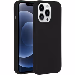 Accezz Liquid Silicone Backcover MagSafe, Housse, Apple, iPhone 13 Pro, 15,5 cm (6.1"), Noir