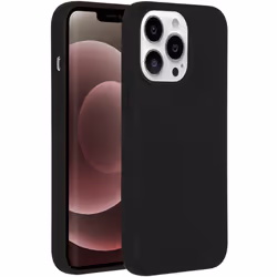 Accezz Liquid Silicone Backcover MagSafe, Housse, Apple, iPhone 13 Pro Max, 17 cm (6.7"), Noir