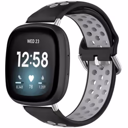 Bracelet Fitbit Versa 4 / Fitbit Versa 3 / Fitbit Sense 2 / Fitbit Sense en silicone Noir imoshion