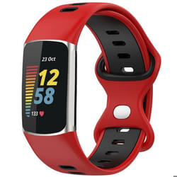 Bracelet Fitbit Charge 6 / Fitbit Charge 5 en silicone Rouge imoshion