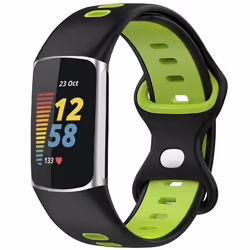 Bracelet Fitbit Charge 6 / Fitbit Charge 5 en silicone Noir imoshion