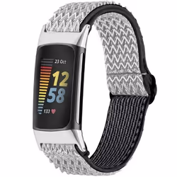 Bracelet Fitbit Charge 5 Textile Blanc imoshion