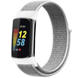 Bracelet Fitbit Charge 5 Textile Gris clair imoshion