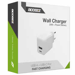 Accezz THUISLADER50268802 chargeur d'appareils mobiles Universel Blanc Secteur Charge rapide Intérieure