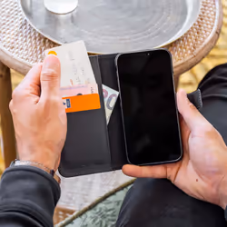 Accezz SH00049433 6.5" Étui avec portefeuille Noir