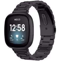 Bracelet Fitbit Versa 4 / Fitbit Versa 3 / Fitbit Sense 2 / Fitbit Sense Acier Noir imoshion