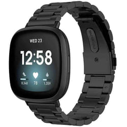 Bracelet Fitbit Versa 4 / Fitbit Versa 3 / Fitbit Sense 2 / Fitbit Sense Acier Noir imoshion