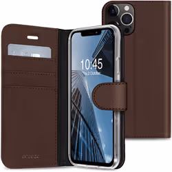 Accezz SH00046565, Étui avec portefeuille, Apple, iPhone 13 Pro, 15,5 cm (6.1"), Marron