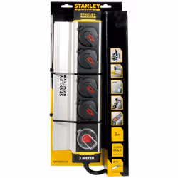Ce bloc multiprise STANLEY est idéal pour le bricolage et les travaux. Robuste , il est fait en aluminium extrudé. Sa pince d ...