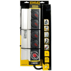 Stanley - Bloc multiprise 4 prises avec clapet