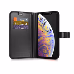 BeHello BEHWAL00179, Étui avec portefeuille, Apple, iPhone Xs Max, 16,5 cm (6.5"), Noir
