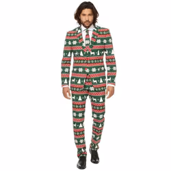 Costume Mr. Festive vert homme Opposuits