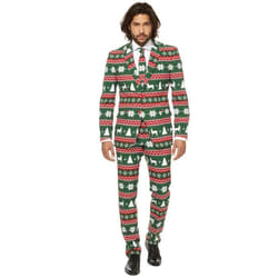 Costume Mr. Festive vert homme Opposuits