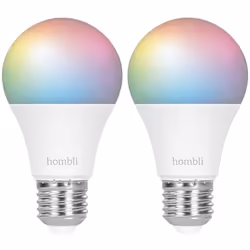 Hombli HBPP-0102, Ampoule intelligente, Multicolore, Blanc, E27, Ampoule en forme de poire, Multi, Blanc, 800 lm