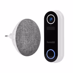 Hombli Smart Doorbell Pack, Noir, Blanc, Maison, Bureau, IP65, Plastique, IR, 2-voies