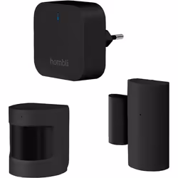 Hombli HBSP-0100, Capteur infrarouge passif (PIR), Sans fil, 8 m, 90 m, Noir, 120°