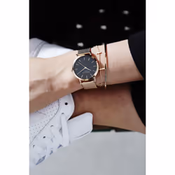 Rosefield The Tribeca Montre bracelet Femelle Quartz Or rose