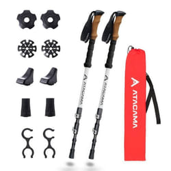 ATACAMA Baton de Randonnée Bâton De Marche Pliable Télescopique Fibre de Carbone Aluminium Homme Femme Enfant Batons De Rando