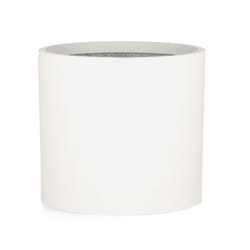 Jardinière - Blumfeldt  Gendt - En fibre de pierre - Pour intérieur-extérieur - Résistant aux UV - 203 x 18 cm (ØxH) - Blanc mat