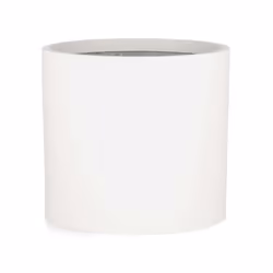 Jardinière - Blumfeldt Gendt- En fibre de pierre - Pour intérieur-extérieur - Résistant aux UV - 25 x 24 cm - Blanc mat