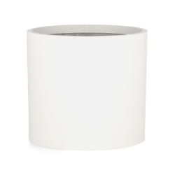 Jardinière - Blumfeldt  Gendt- En fibre de pierre - Pour intérieur-extérieur - Résistant aux UV - 25 x 24 cm - Blanc mat