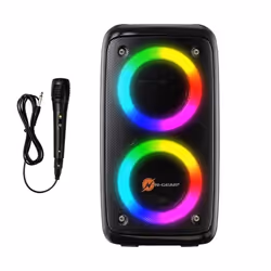 N-GEAR LET'S GO PARTY 23M, 100 W, Avec fil &amp;sans fil, Noir, MP3, MicroSD (TransFlash), Intégré