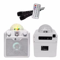 N-GEAR Disco Block 410, 10,2 cm, 50 W, Sans fil, Orateur du parti, Blanc, MicroSD (TransFlash)