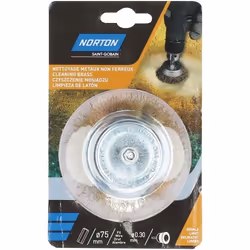 Brosse perceuse coupe ondulé laiton 75 Norton