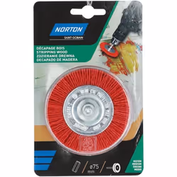 Brosse perceuse circulaire nylon rouge 75 Norton