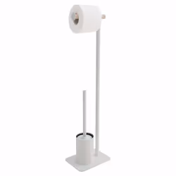 Sealskin 362473610, Support et brosse pour toilettes, Blanc, Bois, Métal, Métal, 200 mm, 150 mm