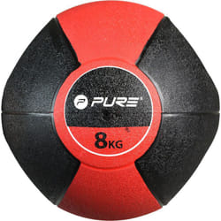 Pure2Improve Ballon médicinal avec poignées 8 kg Rouge