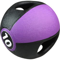 Pure2Improve Ballon médicinal avec poignées 10 kg Violet
