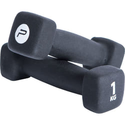 Pure2Improve Ensemble d'haltères 2x1 kg Néoprène Noir