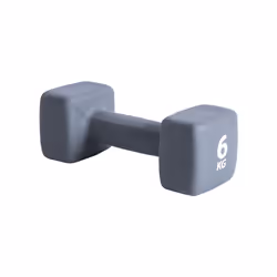 Pure2Improve Haltère 6 kg Néoprène Gris