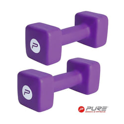 Pure2Improve Haltère 10 kg Néoprène Violet
