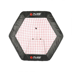 Pure2Improve Filet de rebondisseur de football Hexagonal 140x125 cm