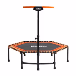 Trampoline Fitness - Salta - Ø 128 cm - Poignée amovible et réglable - Orange