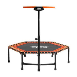 Trampoline Fitness - Salta - Ø 128 cm - Poignée amovible et réglable - Orange