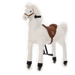 Cheval d'équitation Snowy medium/large à partir de 5 ans, hauteur de selle 67 cm - Animal Riding
