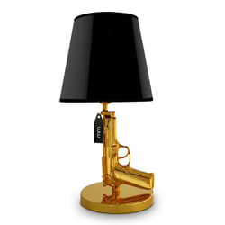MikaMax 02853 lampe de table Noir, Or