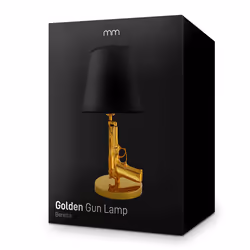 MikaMax 02853 lampe de table Noir, Or