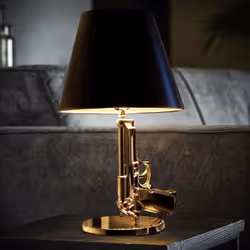 MikaMax 02853 lampe de table Noir, Or